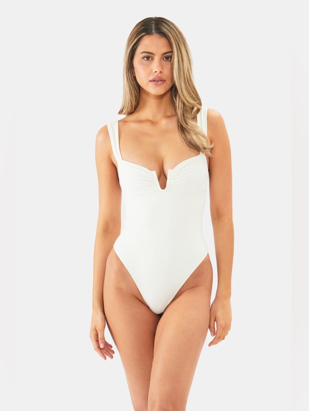 NWOT Nyud Tropea One Piece in Ivory, Size Large